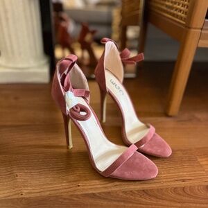 NEW Rose Suede Heels